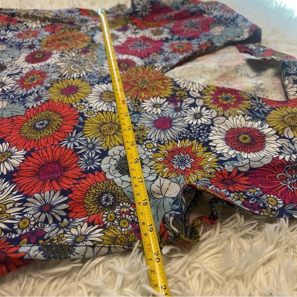 FOIL Strike a Pose Benefits Linen Dress Women’s Sze 8 Multicolor W/ Pockets NWOT - Picture 4 of 9